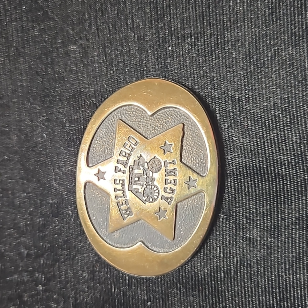 1977 brass Wells Fargo Agent belt buckle